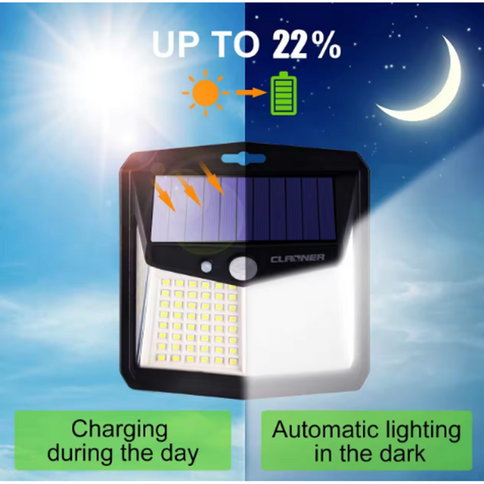 Applique solaire PIR 128leds