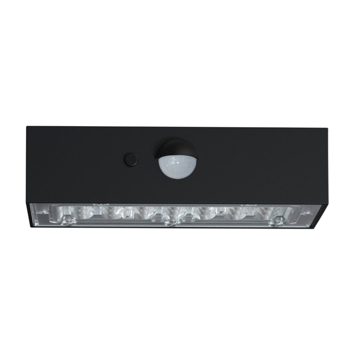Applique solaire PIR brick 350lm - Noir