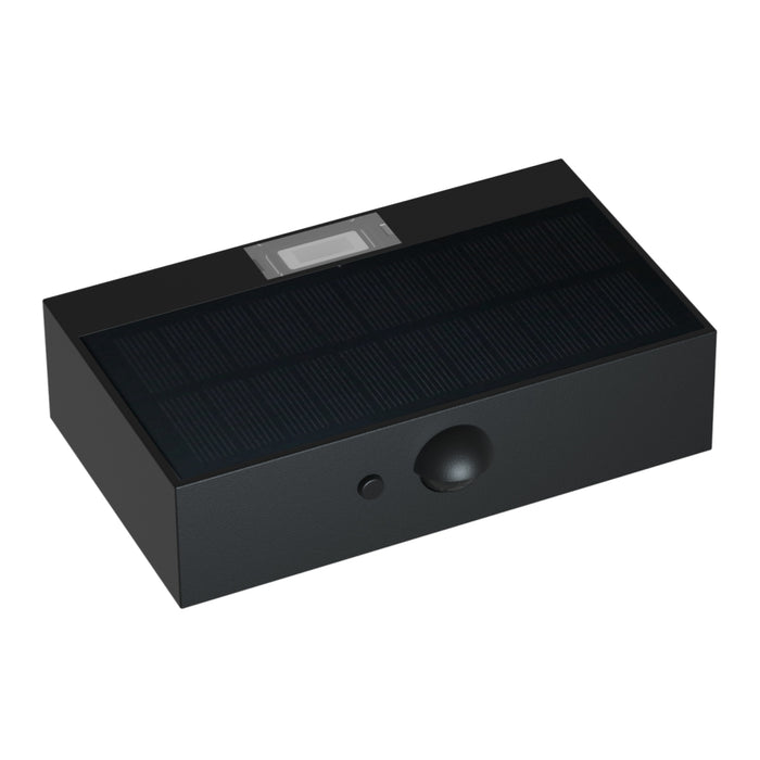 Applique solaire PIR brick 350lm - Noir