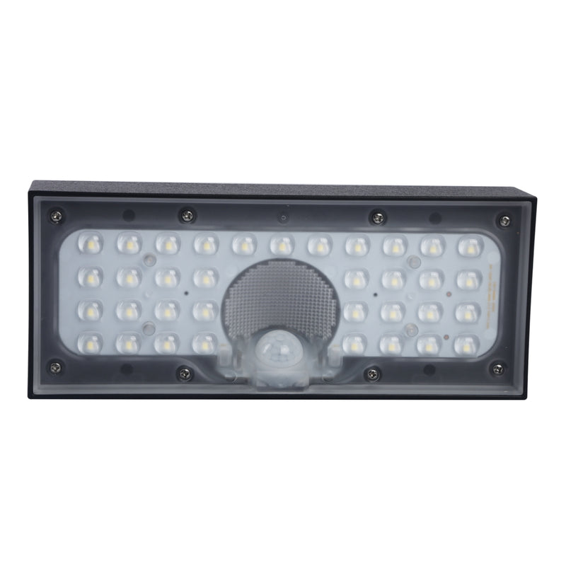 Applique solaire PIR brick 900lm - Noir