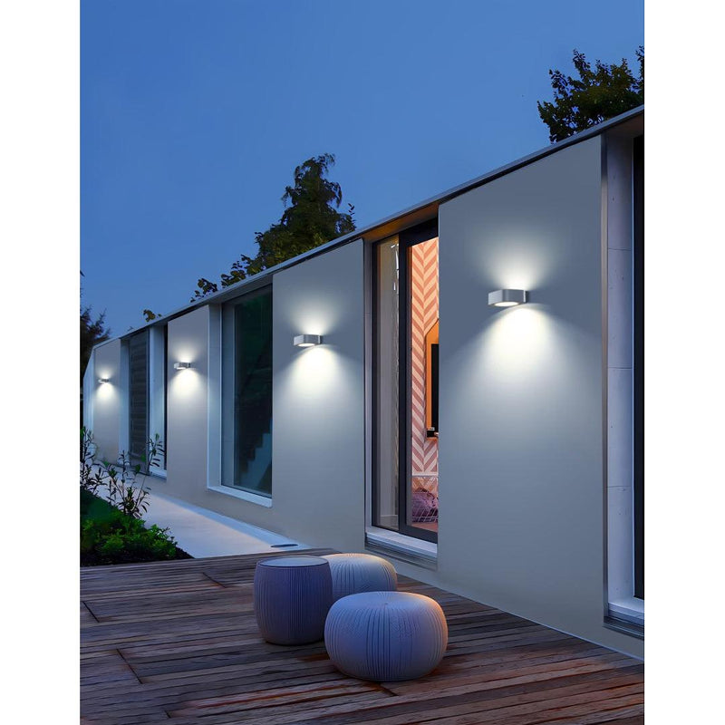 Applique murale solaire haut/bas 700lm blanche-Tektek