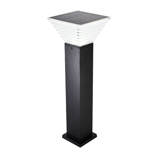 Balise solaire 80cm carrée 500lm Blanc froid 6000K