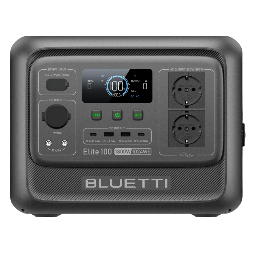 Bluetti Elite 100 V2 - Générateur solaire 1800W / 1024Wh