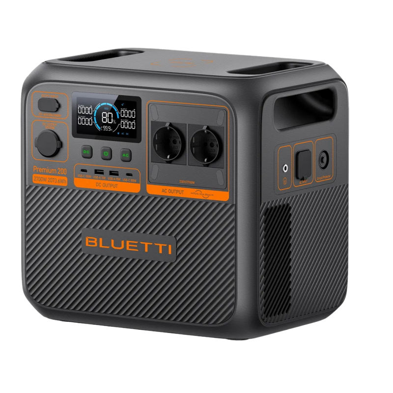 Bluetti Premium 200 V2 – Générateur solaire portable 2 700 W / 2 073,6 Wh