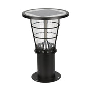 Borne solaire grille 38cm 500lm Blanc froid 6000K