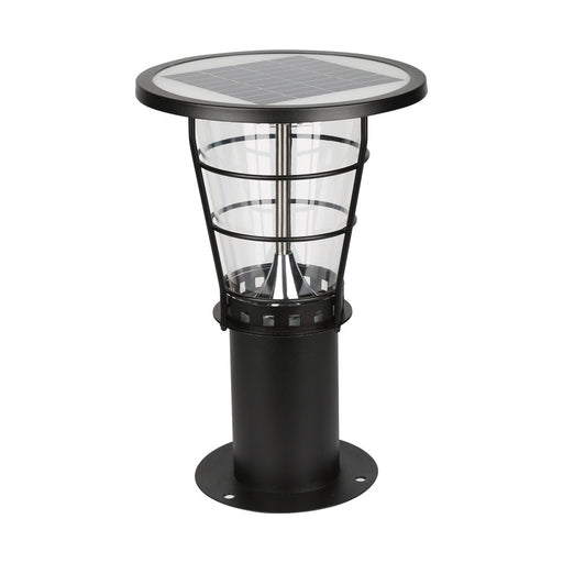 Borne solaire grille 38cm 500lm Blanc froid 6000K