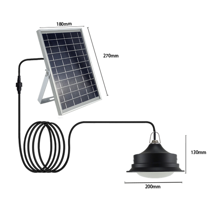 Cloche solaire 30W avec télécommande