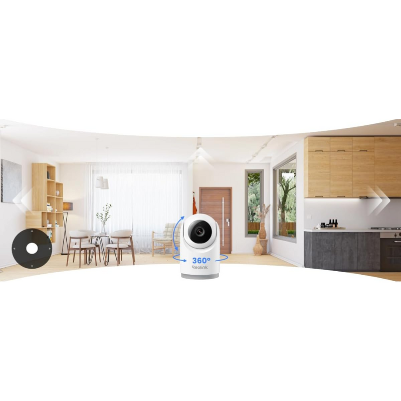 Reolink E321 - Caméra WiFi Intérieure 360° 3MP - Suivi de Mouvement