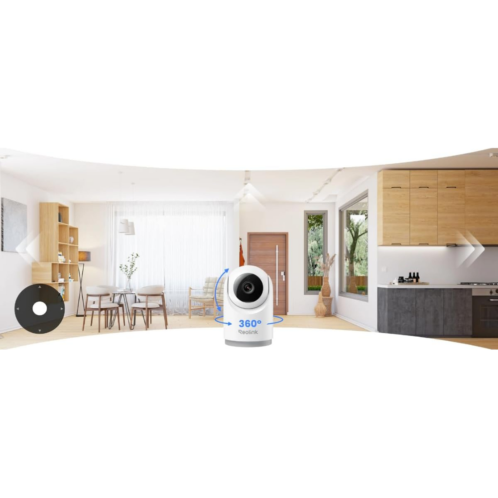 Reolink E321 - Caméra WiFi Intérieure 360° 3MP - Suivi de Mouvement
