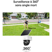 Eufy SoloCam S340 - Caméra Solaire 360° 3K WIFI, Compatible HomeBase 3