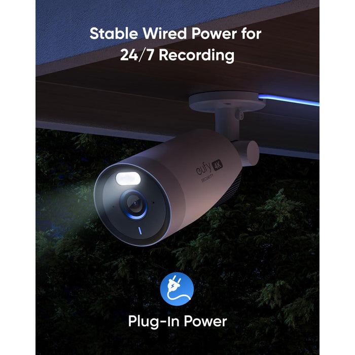 Eufy E330 Pro - Caméra Wifi 4K, Reconnaissance faciale, HomeBase 3 requis