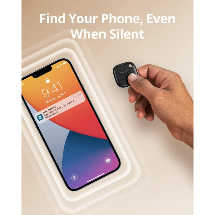 Eufy Tag - Localisateur d'objet Bluetooth - Fonctionne avec Apple Find My (iOS Seulement)