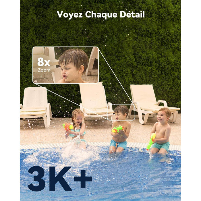 Imou Titan - Caméra extérieure Wifi 2.4/5Ghz + POE, rotative, 6MP, Zoom 8X, Patrouille