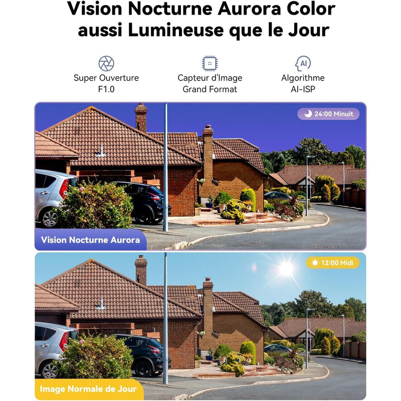 Imou Titan - Caméra extérieure Wifi 2.4/5Ghz + POE, rotative, 6MP, Zoom 8X, Patrouille