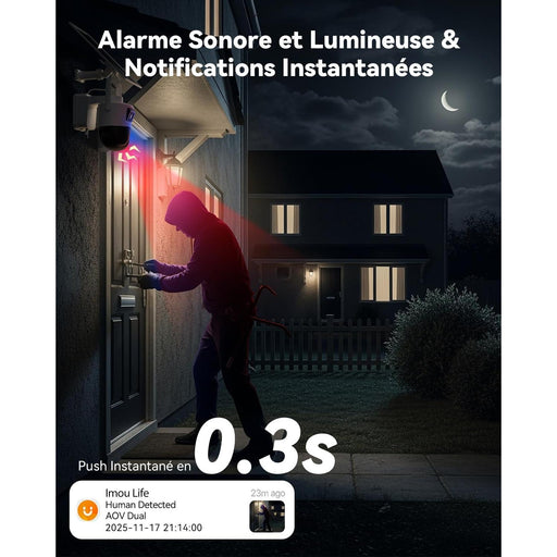 Imou AOV Dual - Caméra extérieure double objectif 4G / Wifi