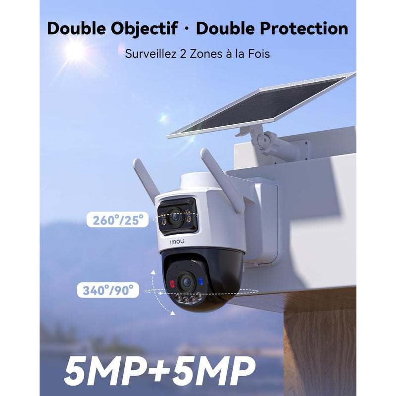 Imou AOV Dual - Caméra extérieure double objectif 4G / Wifi