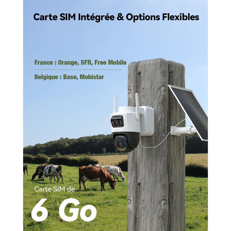 Imou AOV Dual - Caméra extérieure double objectif 4G / Wifi