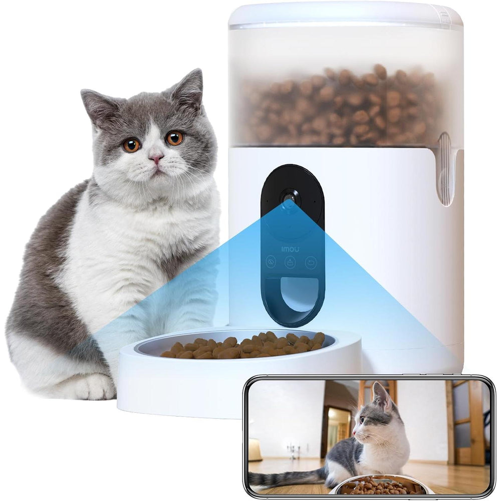 Caméra + Distributeur automatique de nourriture pour chat et chien