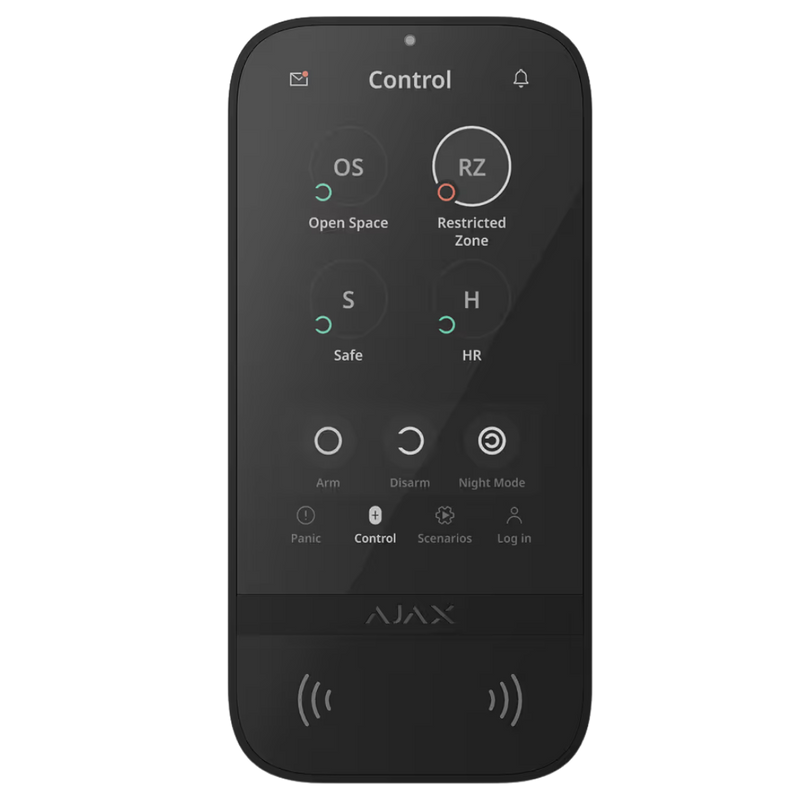 AJAX-KeyPad TouchScreen Jeweller (Blanc & Noir)