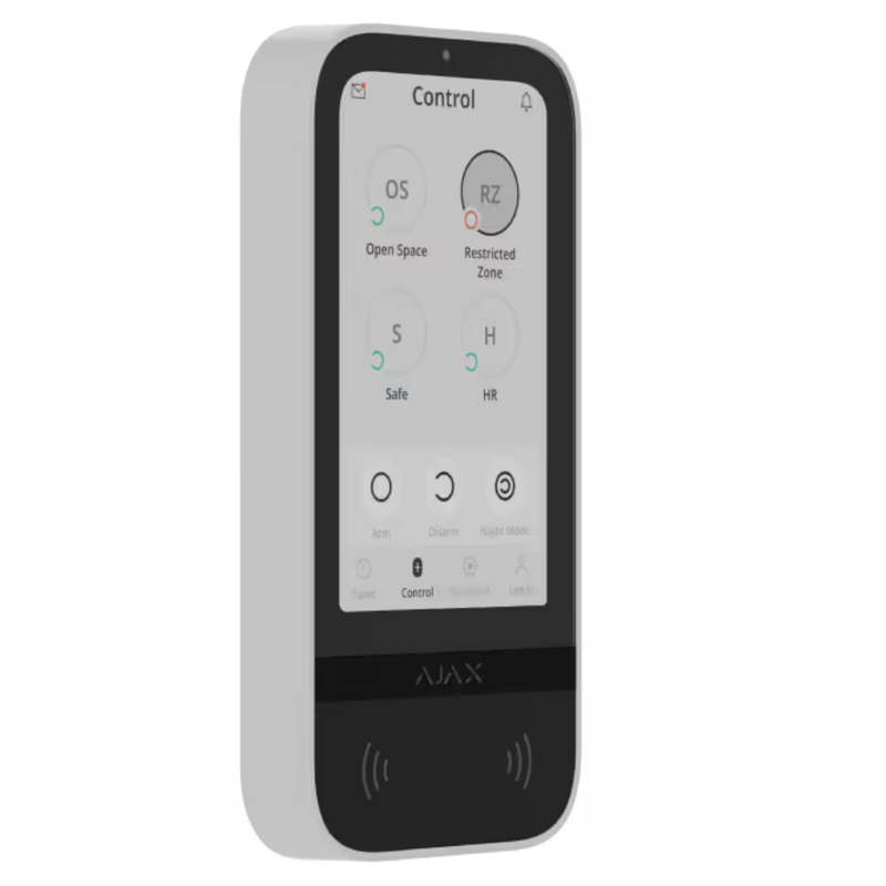 AJAX-KeyPad TouchScreen Jeweller (Blanc & Noir)