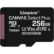 Kingston Canvas Select Plus - Carte Micro SD 256Go SDCS2 Class 10