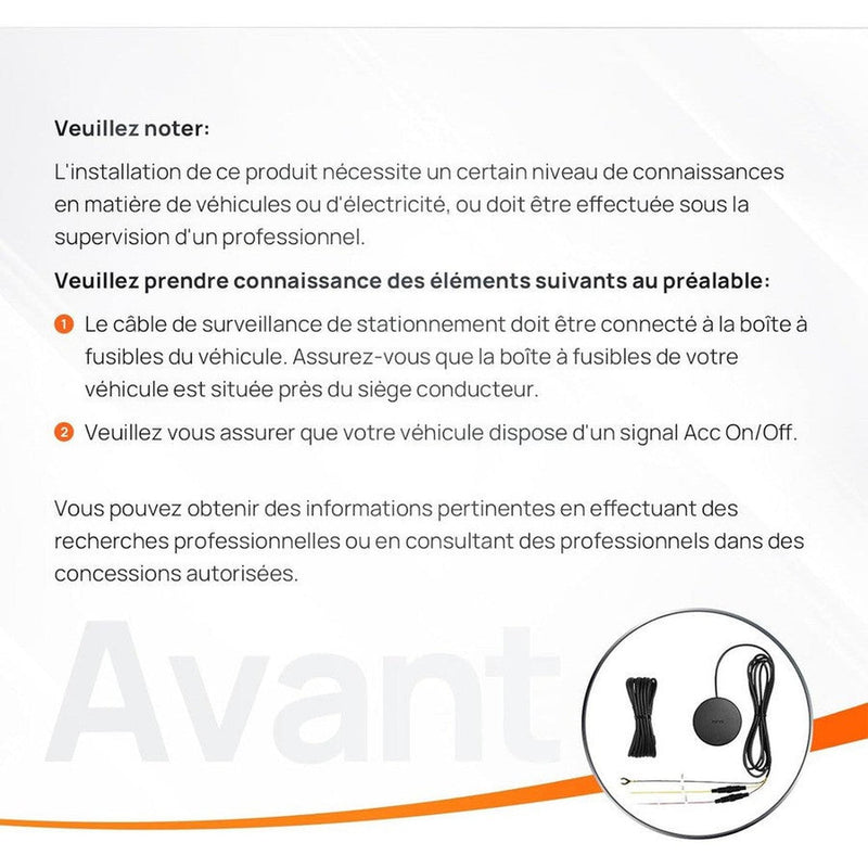 Kit 4G pour caméra embarquée 70mai rotative 360 degrés