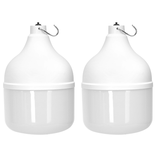 Aigostar - Kit 2 Ampoules solaires 140W - Blanc froid