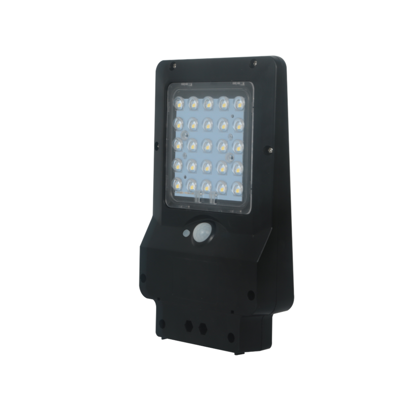 Lampadaire LED solaire 4W 400lm, avec détecteur de mouvement, 6000K