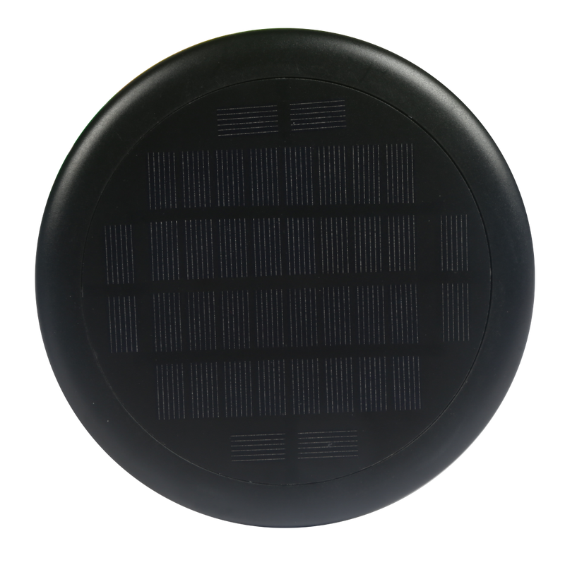 Lampe de table solaire noir