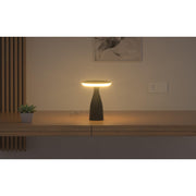 Lampe de table solaire noir