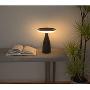 Lampe de table solaire noir