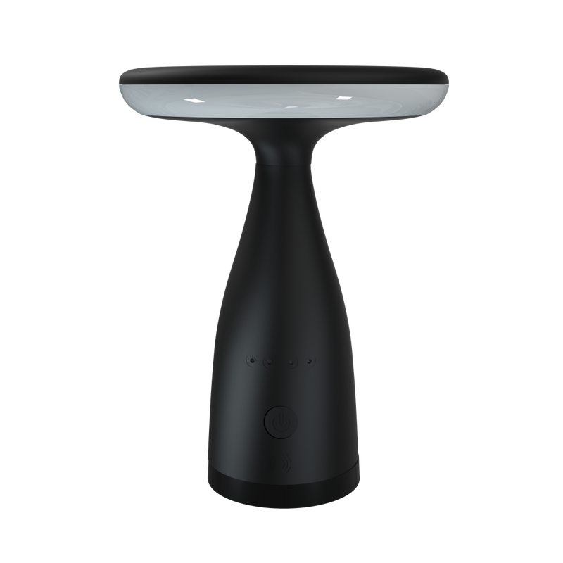 Lampe de table solaire noir