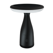Lampe de table solaire noir