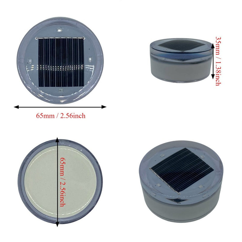 Lampe encastrable solaire pour deck et jardin