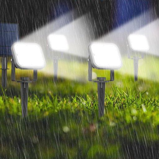 Lot de 4 Spots LED solaires 400lm pour jardin, étanche IP65