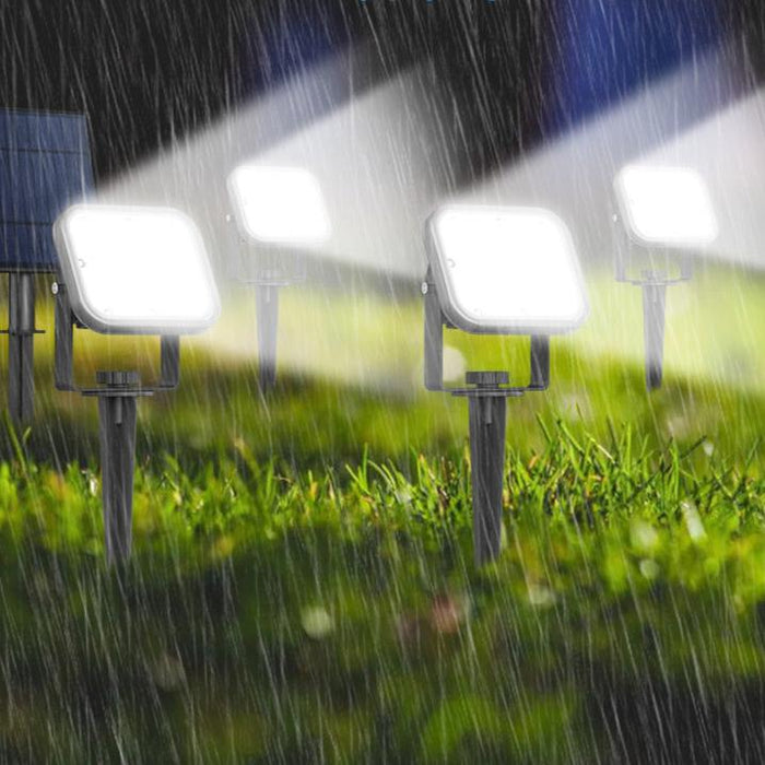 Lot de 4 Spots LED solaires 400lm pour jardin, étanche IP65