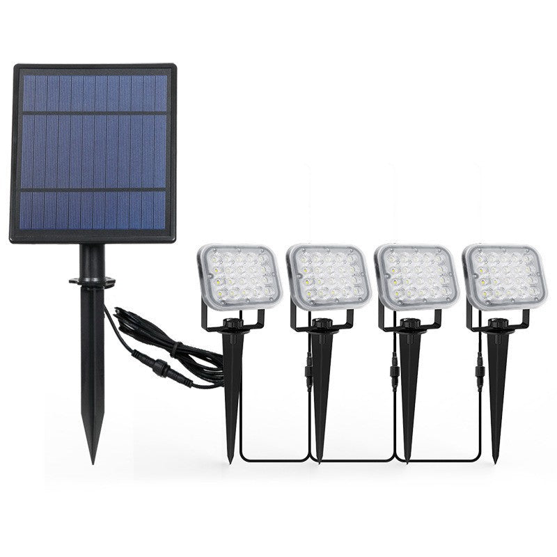 Lot de 4 Spots LED solaires 400lm pour jardin, étanche IP65