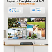 Pack Reolink - Enregistreur NVR 2To + 4 caméras RLC-520A 5MP