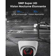 Pack Reolink - Enregistreur NVR 2To + 4 caméras RLC-520A 5MP