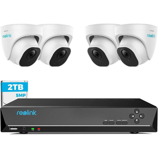 Pack Reolink - Enregistreur NVR 2To + 4 caméras RLC-520A 5MP
