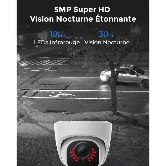 Pack Reolink - Enregistreur NVR 2To + 4 caméras RLC-520A 5MP