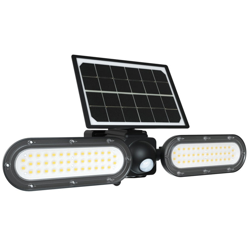 Projecteur solaire PIR double 1400lm