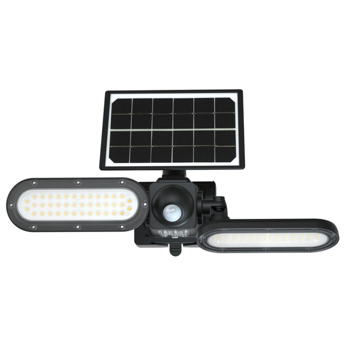 Projecteur solaire PIR double 1400lm