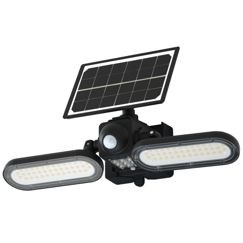 Projecteur solaire PIR double 1400lm