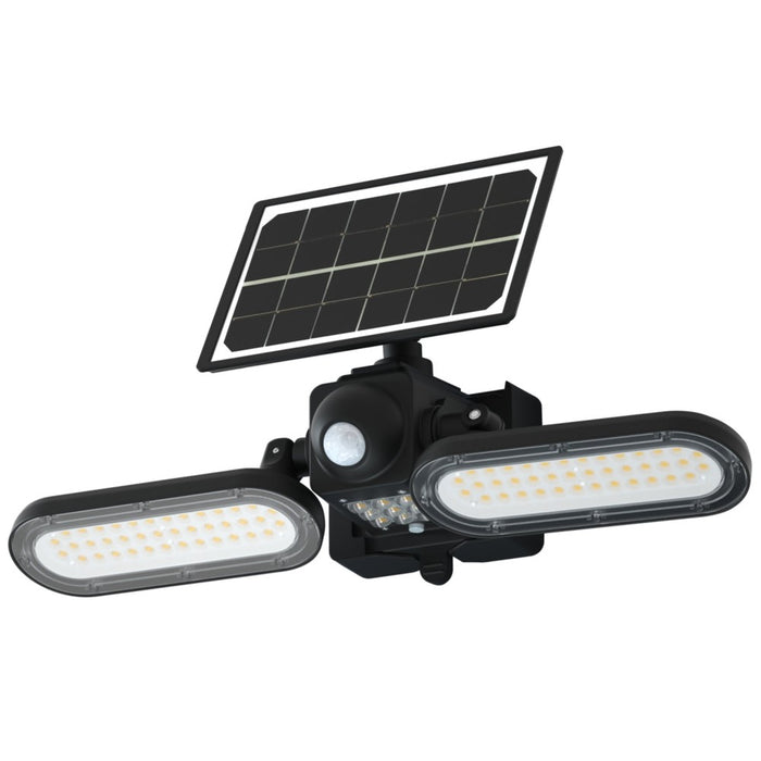 Projecteur solaire PIR double 1400lm