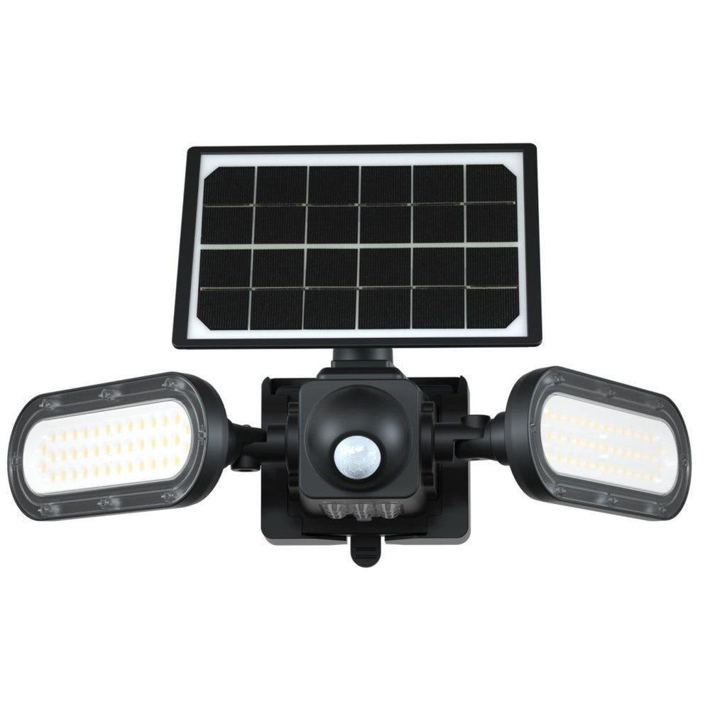 Projecteur solaire PIR double 1400lm