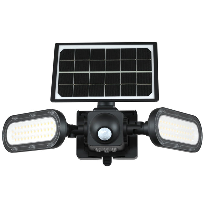 Projecteur solaire PIR double 1400lm
