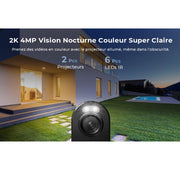 Reolink Argus 3 Pro 2024 Blanc-Caméra solaire Wifi 5MP - Détection intelligente