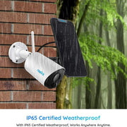 Reolink Argus Eco 2024 Blanc - Caméra solaire Wifi QHD 3MP