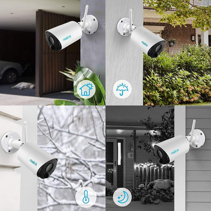 Reolink Argus Eco 2024 Blanc - Caméra solaire Wifi QHD 3MP